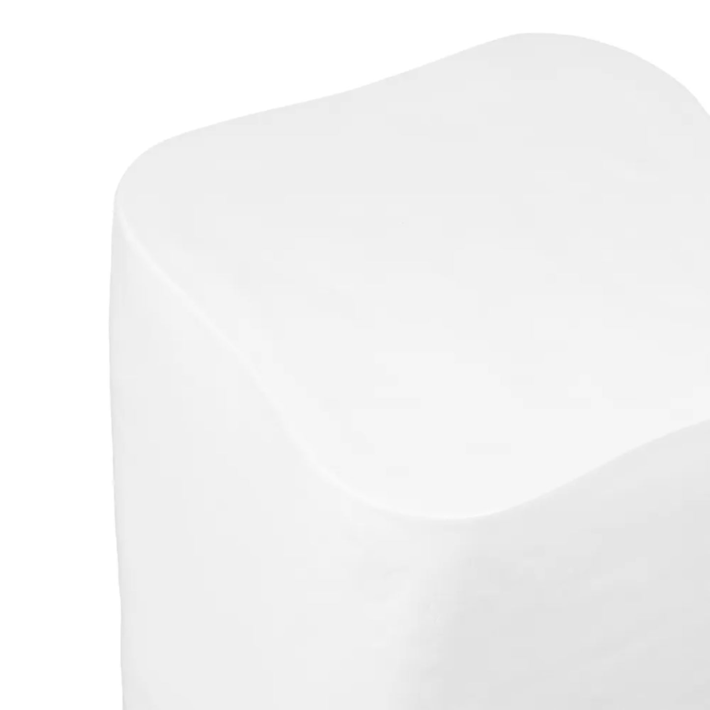 Lucca Large Concrete Plinth - White