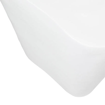 Lucca Medium Concrete Plinth - White