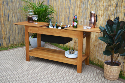 Malibu Wooden Outdoor Expanding Bar Table