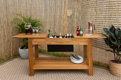 Malibu Wooden Outdoor Expanding Bar Table