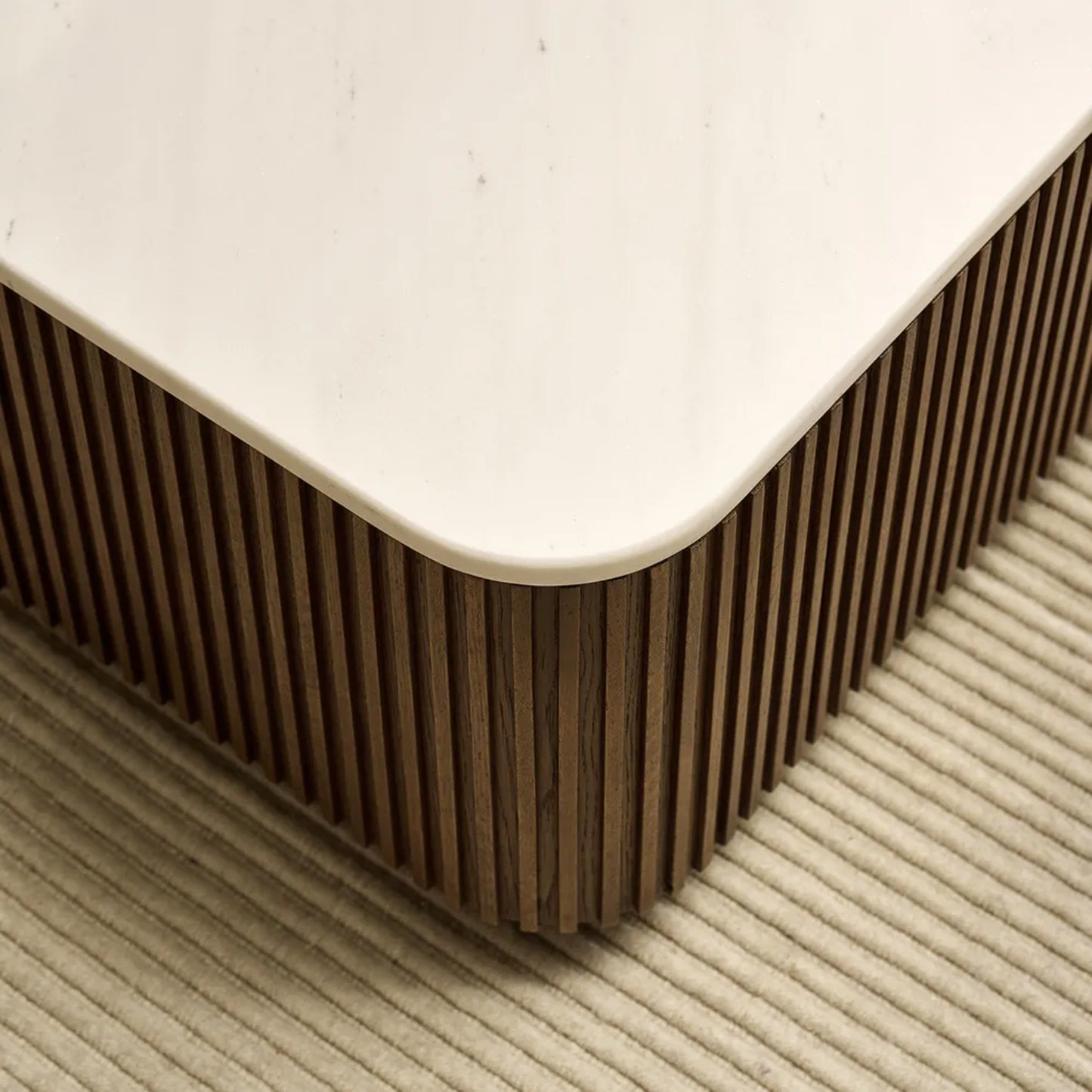 Mason Rectangle Marble Top Coffee Table