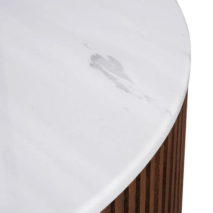 Mason Medium Round Marble Top Coffee Table