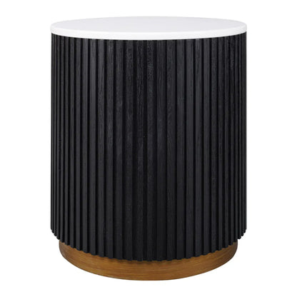 Mason Round Marble Top Side Table
