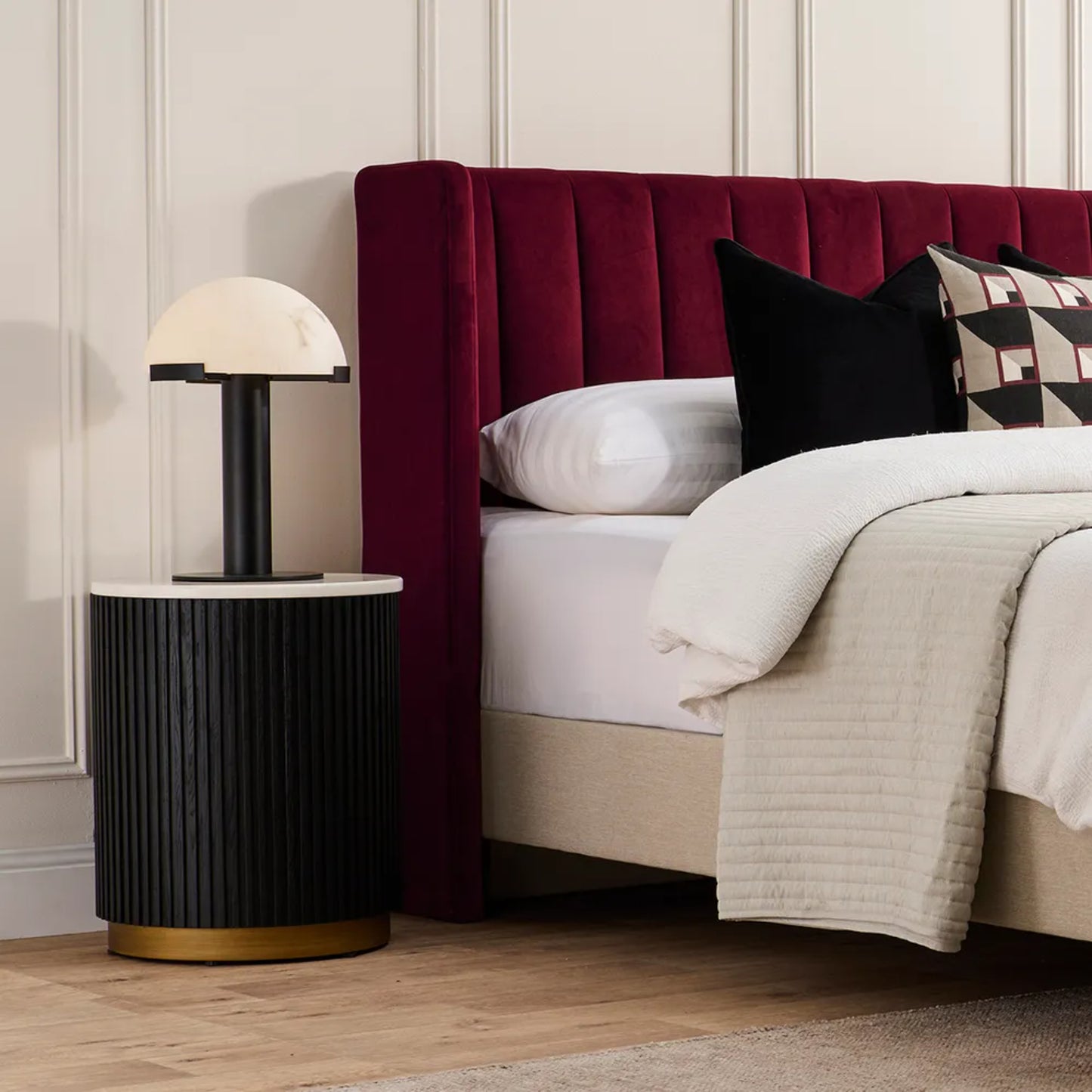 Mason Round Marble Top Side Table