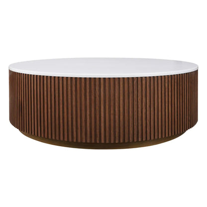 Mason Medium Round Marble Top Coffee Table