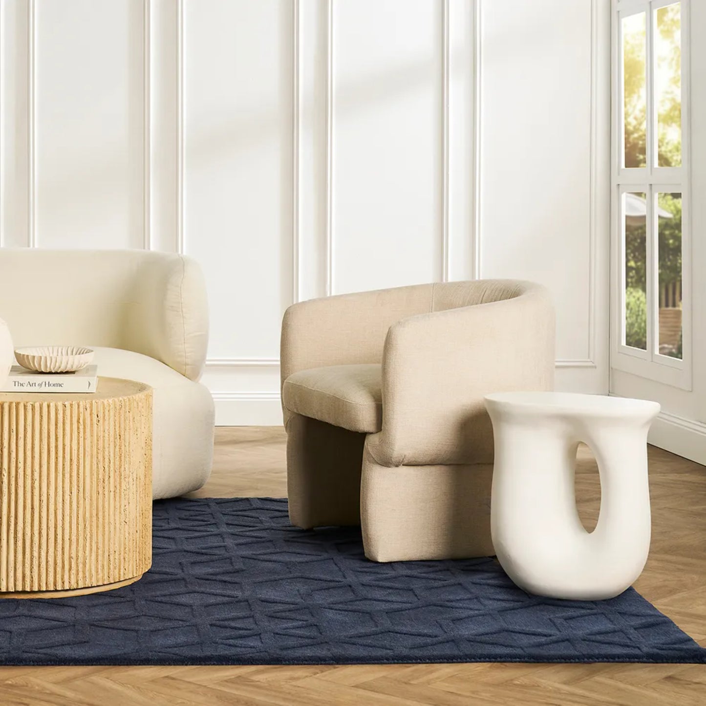 Milos Sculptural Side Table