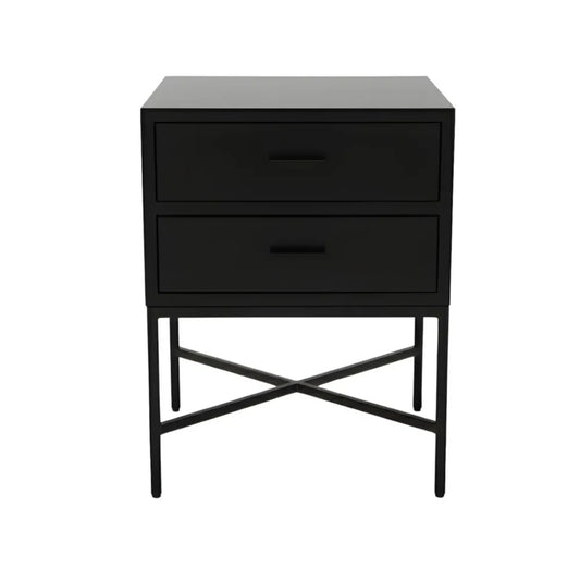 Nessa Two Drawer Bedside Table