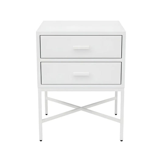 Nessa Two Drawer Bedside Table