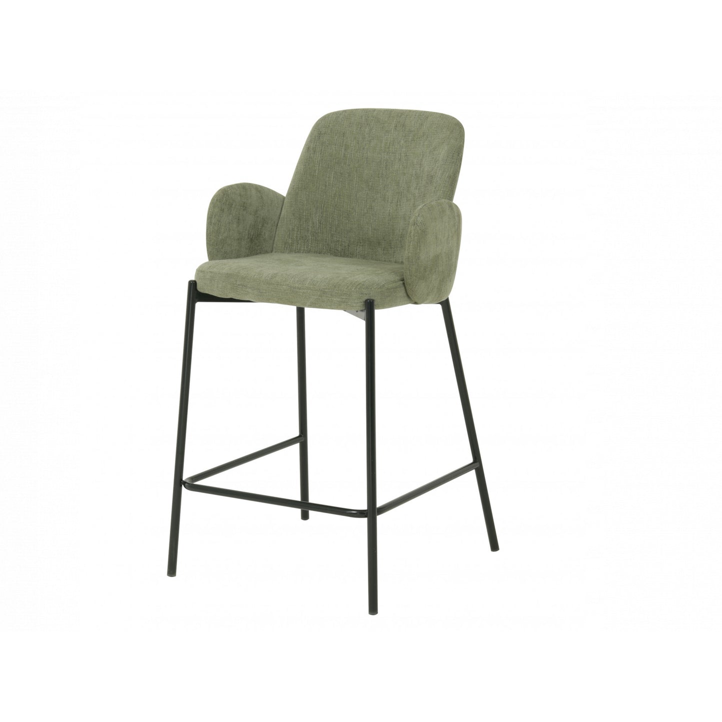 Nice Knit Fabric Bar Stool Set of 2