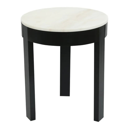 Oliver Large Round Marble Side Table