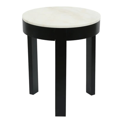 Oliver Large Round Marble Side Table