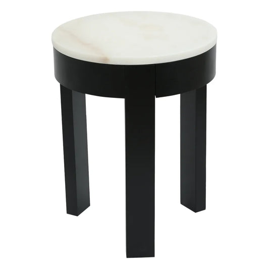 Oliver Small Round Marble Side Table