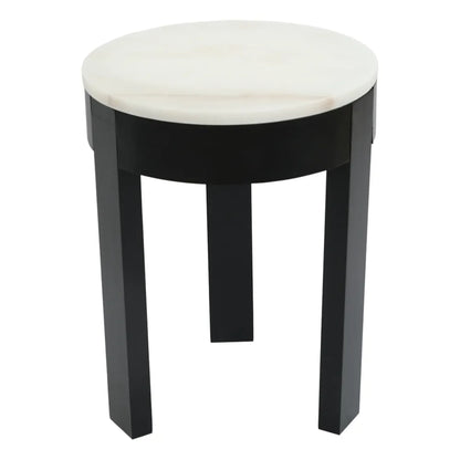 Oliver Small Round Marble Side Table