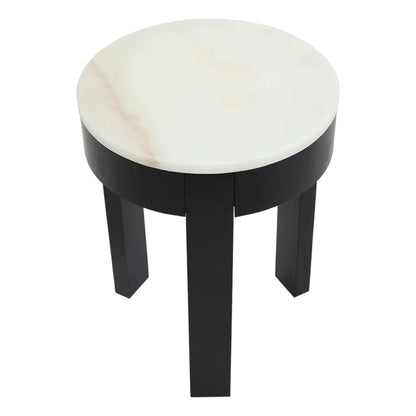Oliver Small Round Marble Side Table