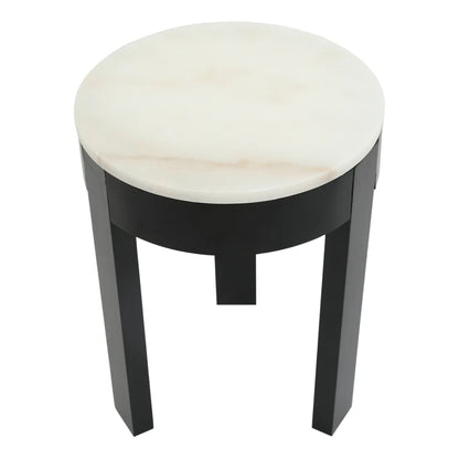 Oliver Small Round Marble Side Table