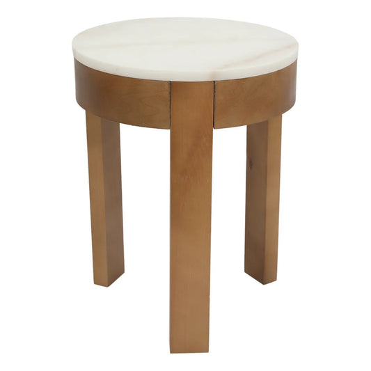 Oliver Small Round Marble Side Table