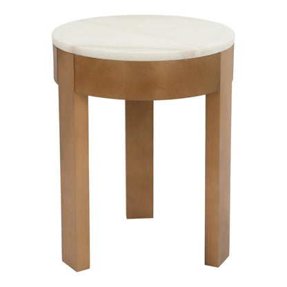 Oliver Small Round Marble Side Table