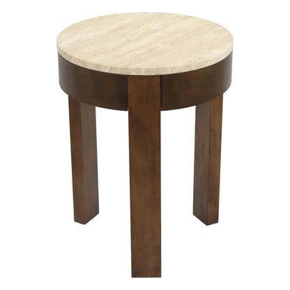 Oliver Small Round Marble Side Table