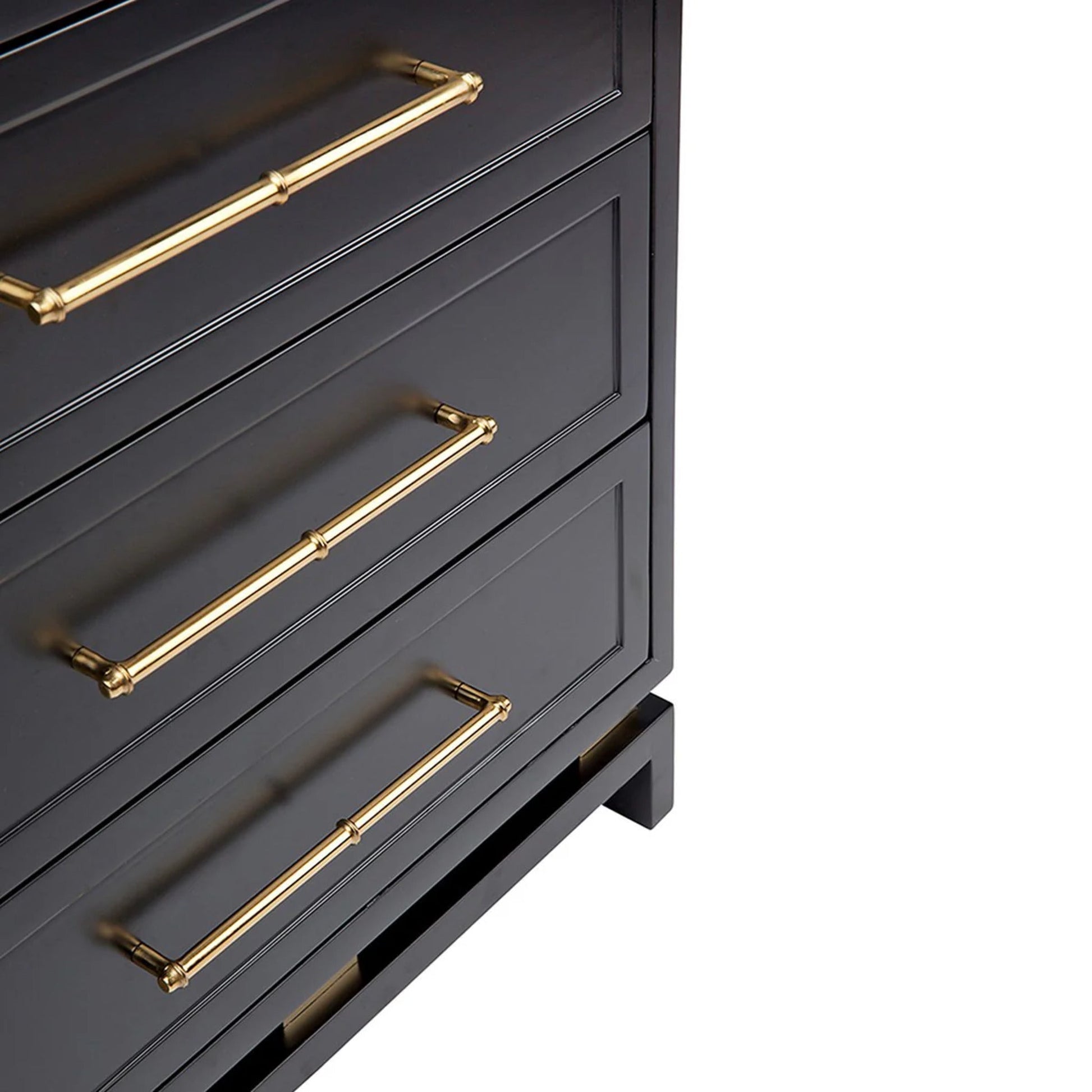 Pearl Large Three Drawer Bedside Table Bedside Table Cafe Lighting & Living