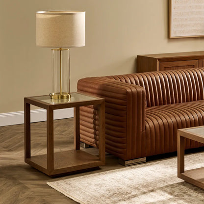 Sadie Large Oak Square Side Table