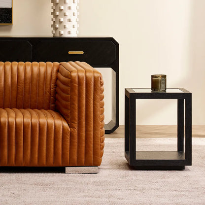 Sadie Medium Oak Square Side Table