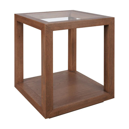 Sadie Medium Oak Square Side Table