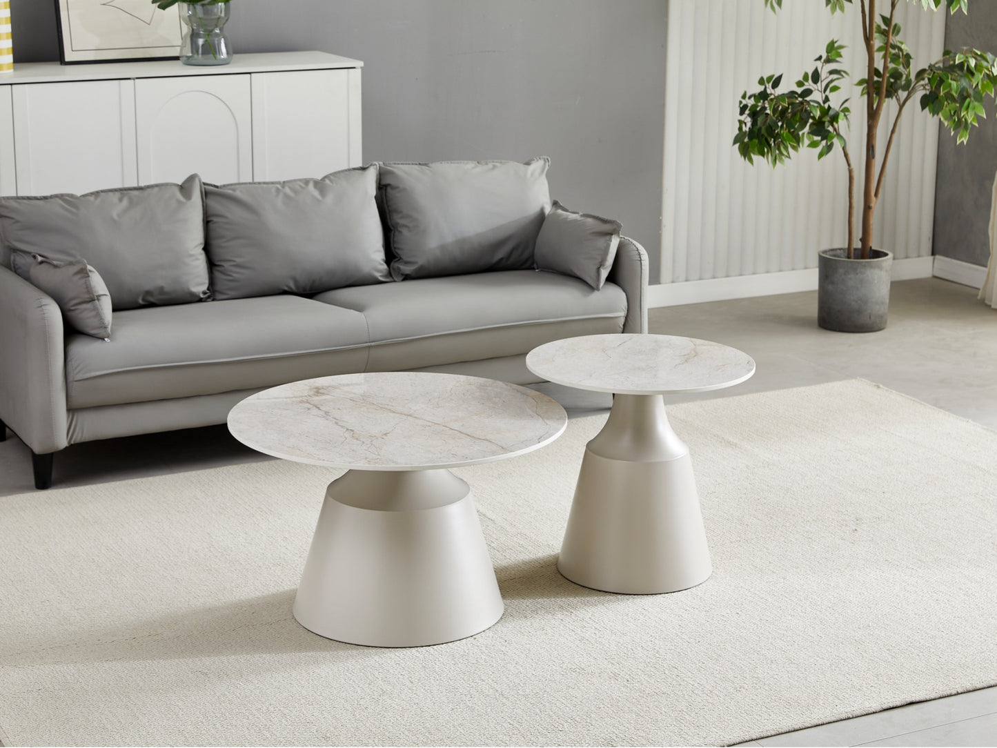 Sahara Ceramic Nesting Coffee Table Set
