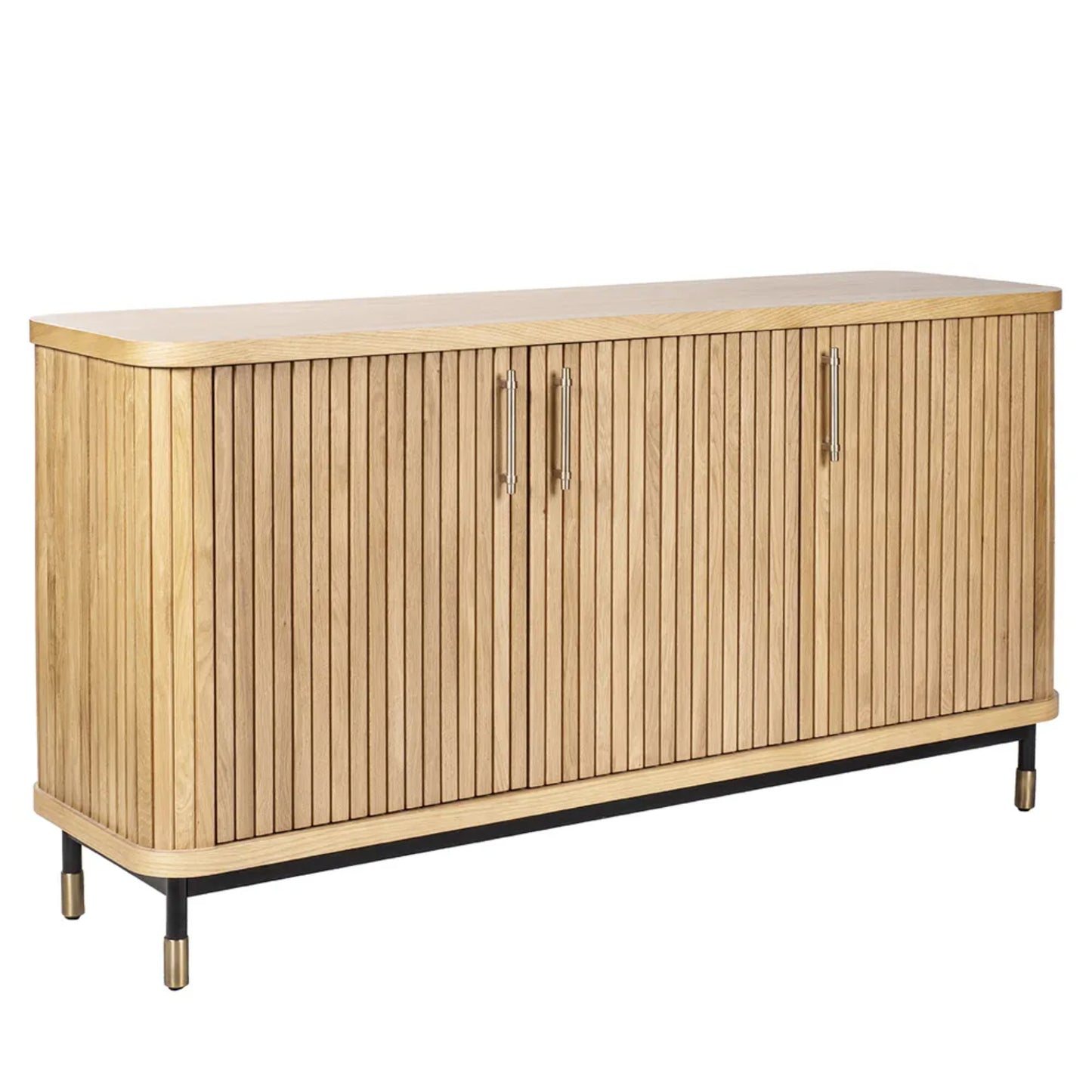 Sophia Fluted Door Wooden Buffet Table