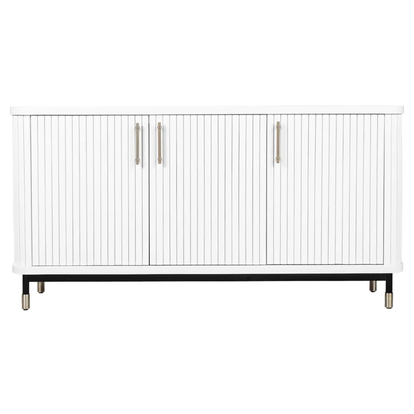 Sophia Fluted Door Wooden Buffet Table