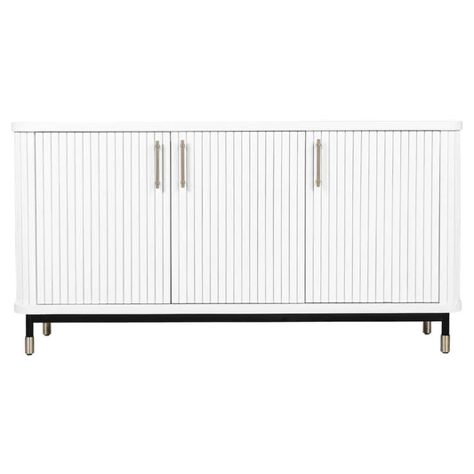 Sophia Fluted Door Wooden Buffet Table