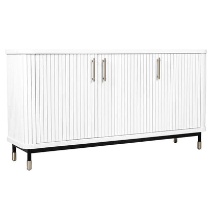 Sophia Fluted Door Wooden Buffet Table