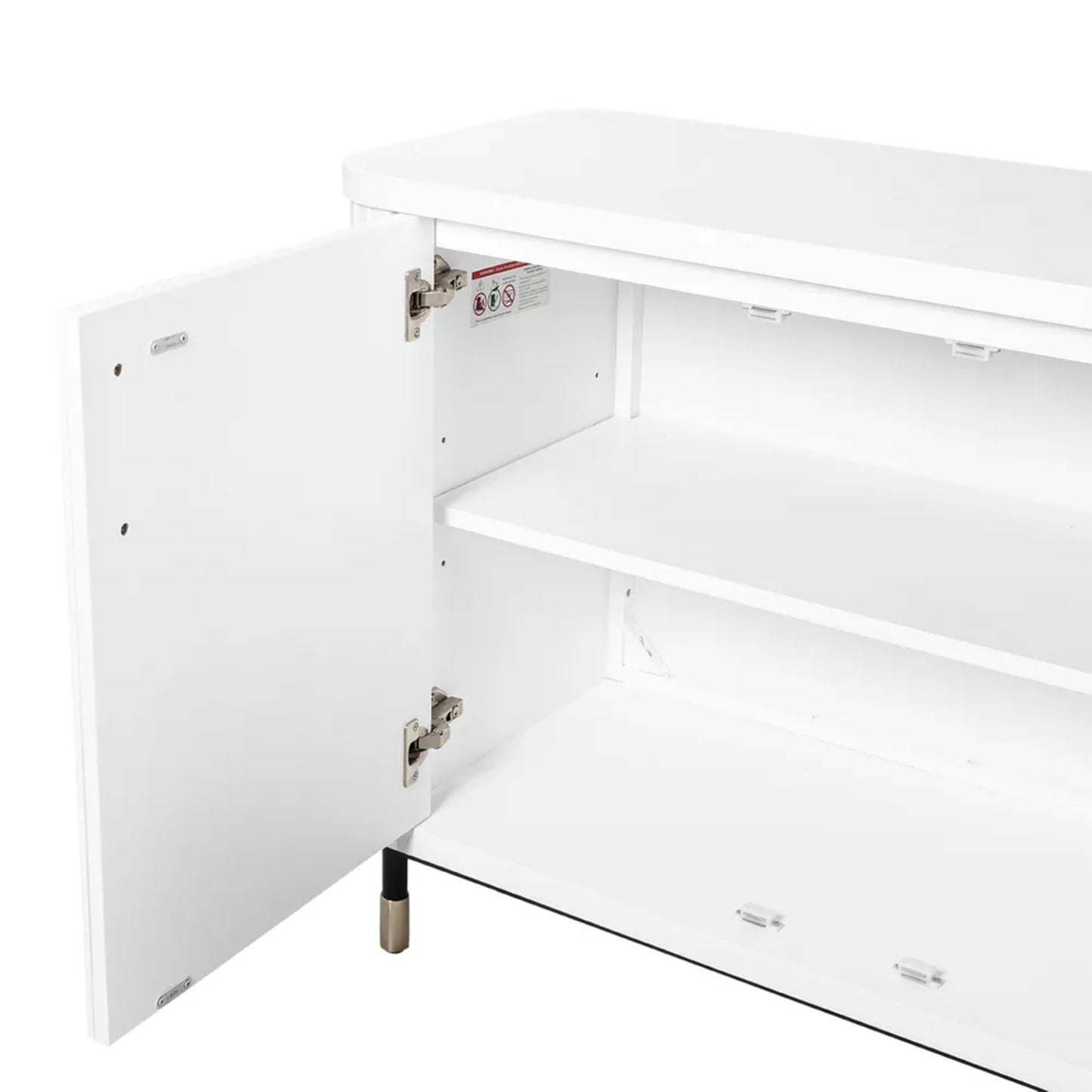 Sophia Fluted Door Wooden Buffet Table