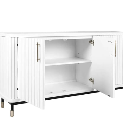 Sophia Fluted Door Wooden Buffet Table