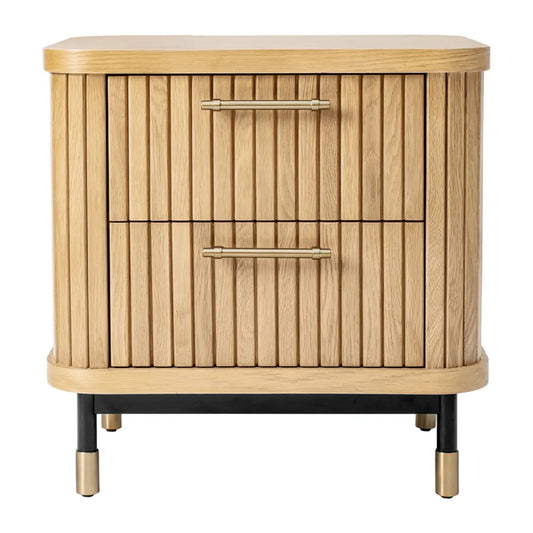Sophia Two Drawer Bedside Table
