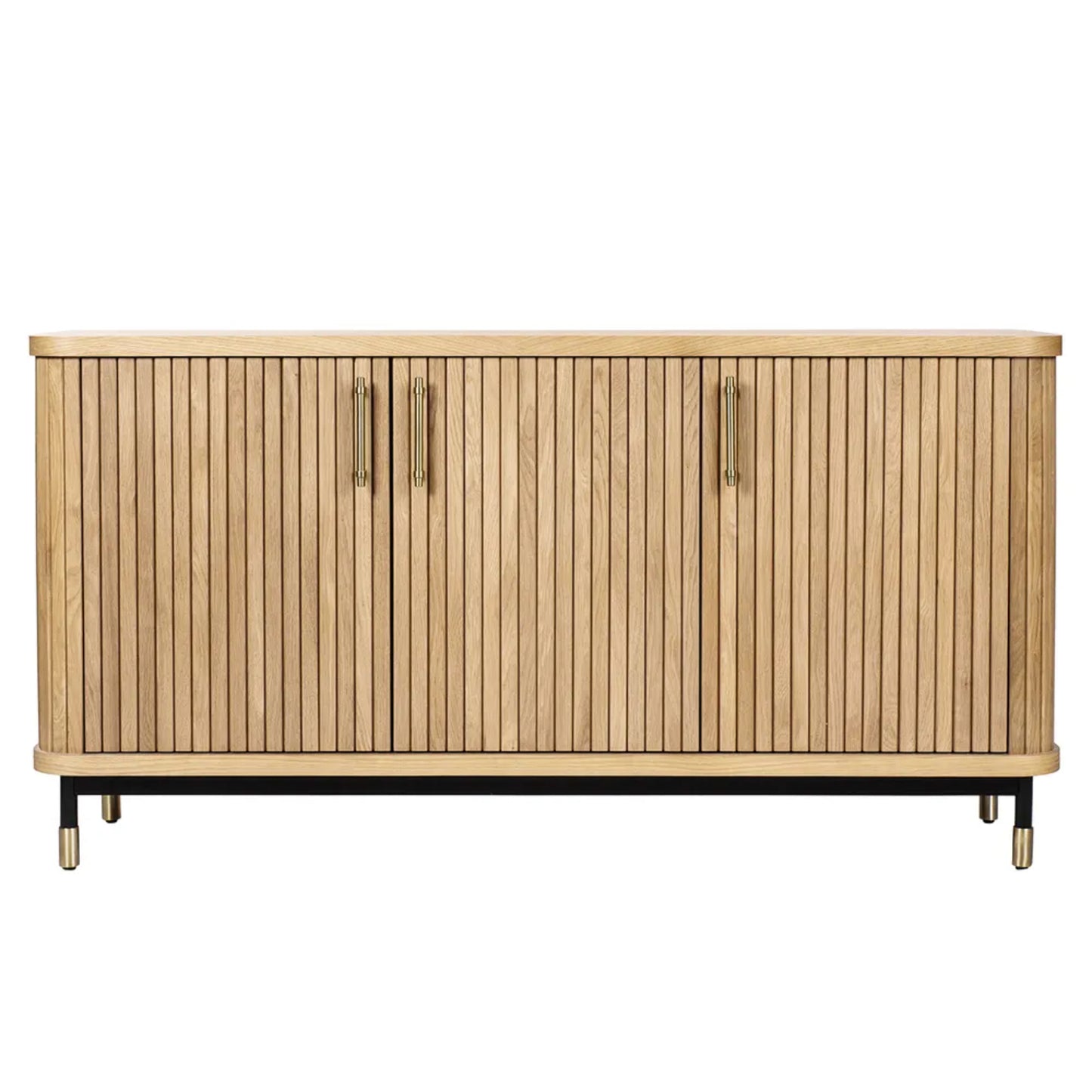 Sophia Fluted Door Wooden Buffet Table