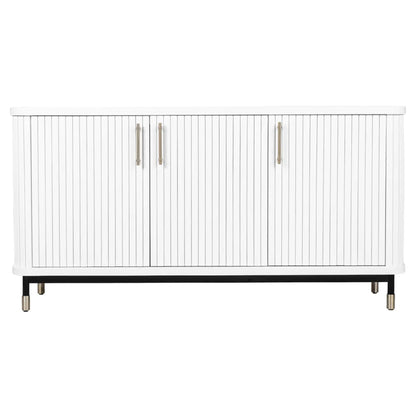 Sophia Fluted Door Wooden Buffet Table