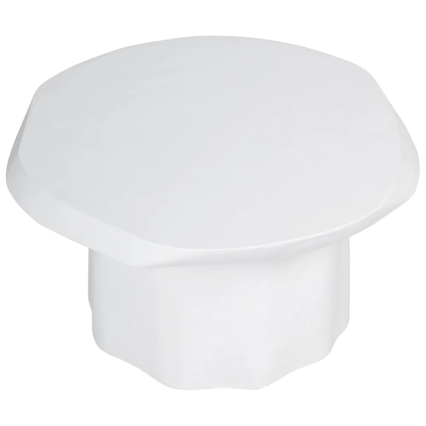 Sorrento Large Round Concrete Coffee Table - White