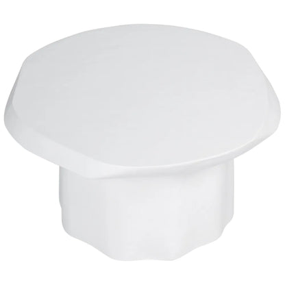 Sorrento Large Round Concrete Coffee Table - White