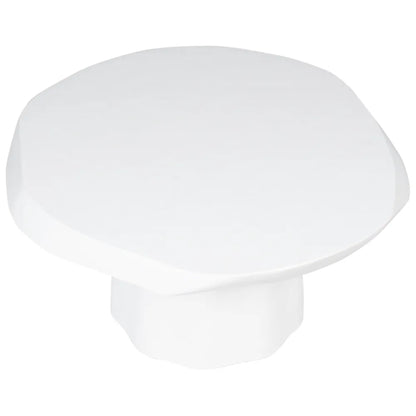 Sorrento Small Round Concrete Coffee Table - White