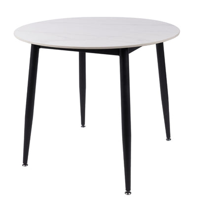 Fiore 90cm Round Marble Stone Dining Table