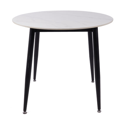 Fiore 90cm Round Marble Stone Dining Table