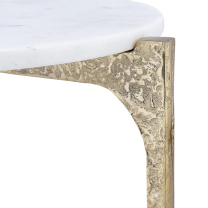 Thea Sculptural Marble Nesting Side Tables