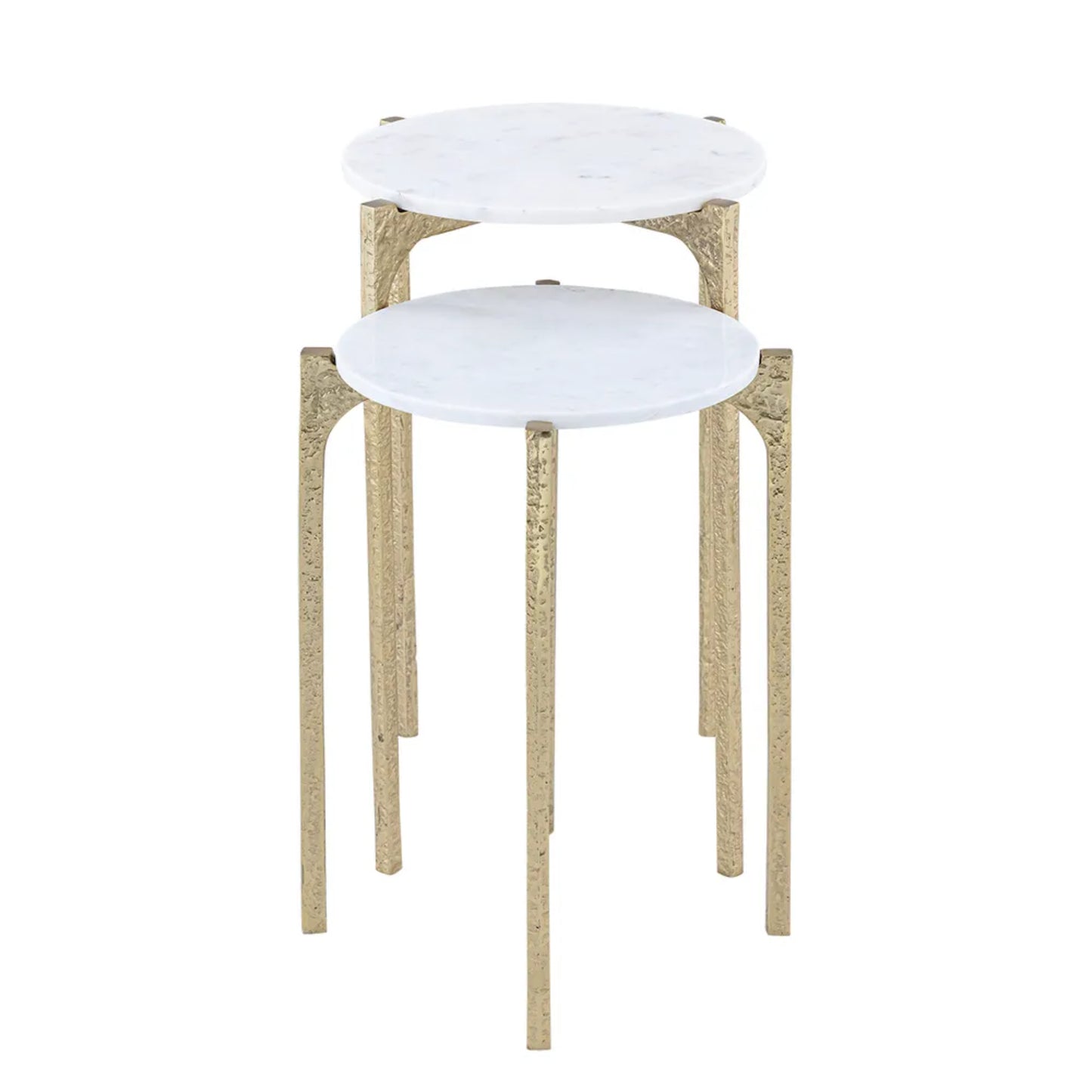Thea Sculptural Marble Nesting Side Tables
