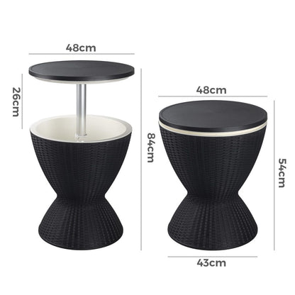 Gardeon Ice Cooler Table - Black