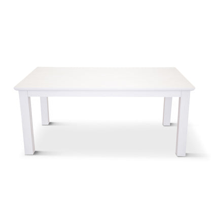 Laelia Coastal Solid Acacia Timber Wood Dining Table - White