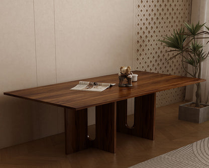 Melamine Oak 6/8 Seater Dining Table