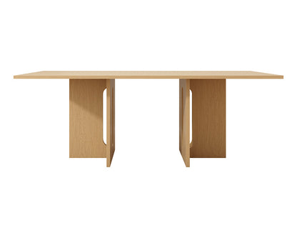 Melamine Oak 6/8 Seater Dining Table