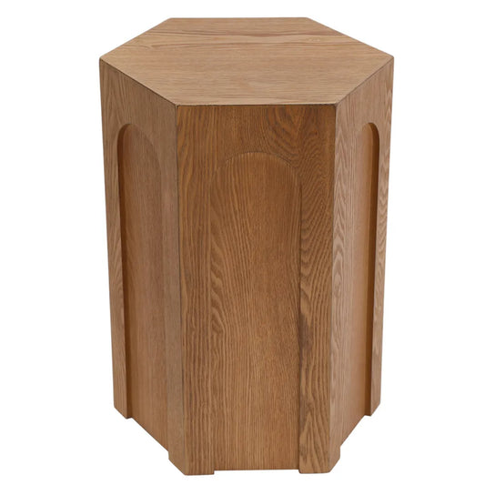 Winston Hexagonal Wooden Side Table