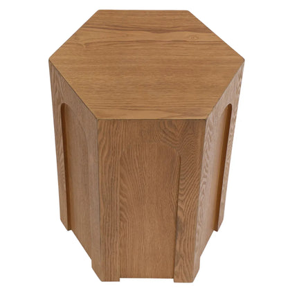 Winston Hexagonal Wooden Side Table