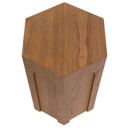 Winston Hexagonal Wooden Side Table